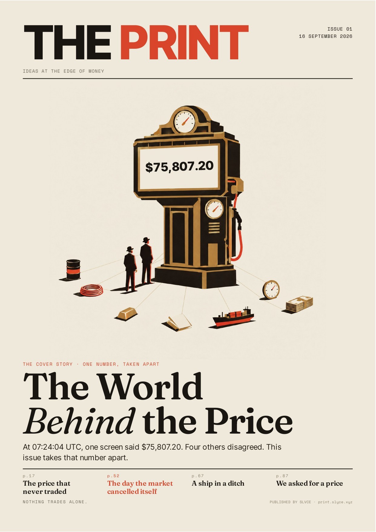 The Print, Issue 01: The World Behind the Price